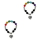 thumbnail image 1 of Sonducket Promueva la emocional con pulseras de cristales de Pulseras de chakras Regalos de cristales de chakras 10 mm 10mm 2Conjunto, 1 of 6