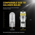 thumbnail image 5 of AUXITO 194 LED Bulb, License Plate Light 300% High Brightness T10 168 2825 W5W LED Bulbs for Dome Map Door Courtesy Interior Car Lights 6500K White, Pack of 2, 5 of 7