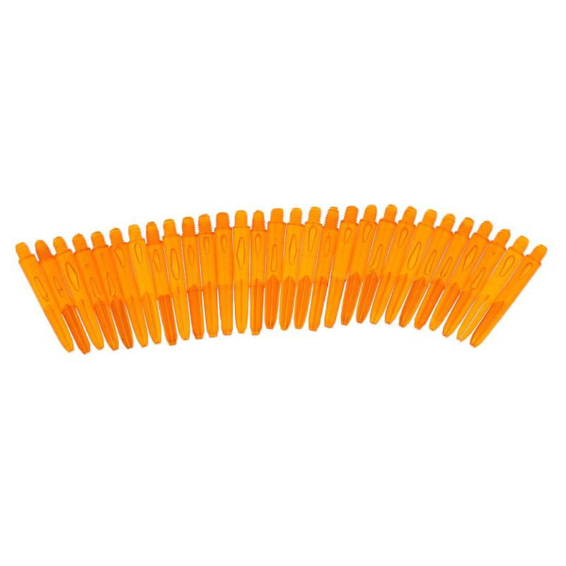 60x 35mm 2BA Thread Plastic Dart Stems Shafts Soft Tip Darts Clear & Orange 