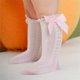 thumbnail image 3 of Bebé Niñas Calcetines Largos Color Sólido Lindo Bowknot Princesa Malla Calcetines Infantil Primavera Verano Casual Medias Nituyy Blanco, gris, rojo, amarillo, rosa. Toddler bebé niña arco princesa calcetines de malla, 3 of 5