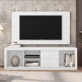thumbnail image 3 of Mesa de TV BERTOLINI CEDRO BLANCO con Panel Moderno Contemporáneo Para Pantalla hasta 65 pulgadas, 3 of 6