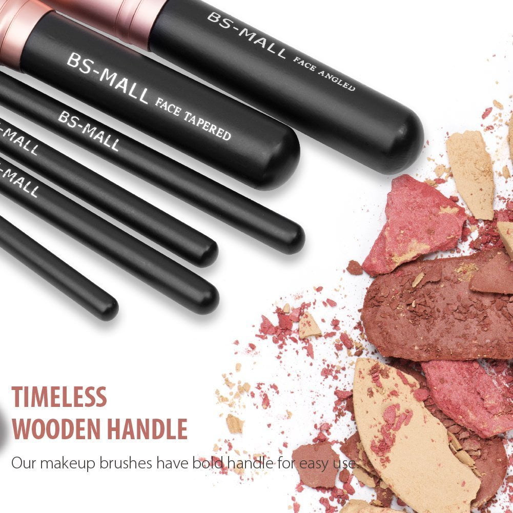 Makeup Brushes BS-MALL Premium Synthetic Foundation Powder Concealers Eye Shadows Makeup