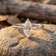 thumbnail image 4 of Rosec Jewels IGI Certified Lab Grown Diamond Marquise Engagement Ring for Women - 1 Carat - E-VS1 Grade - with Jewelry Box, 18K White Gold, US 13.00, 4 of 7