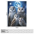 thumbnail image 4 of Nawypu Owl Cute Throw Blanket Soft Lightweight Warm Flannel Comfort Gift Throws Bedding for Home Bed Sofa Couch Travel, 4 of 6