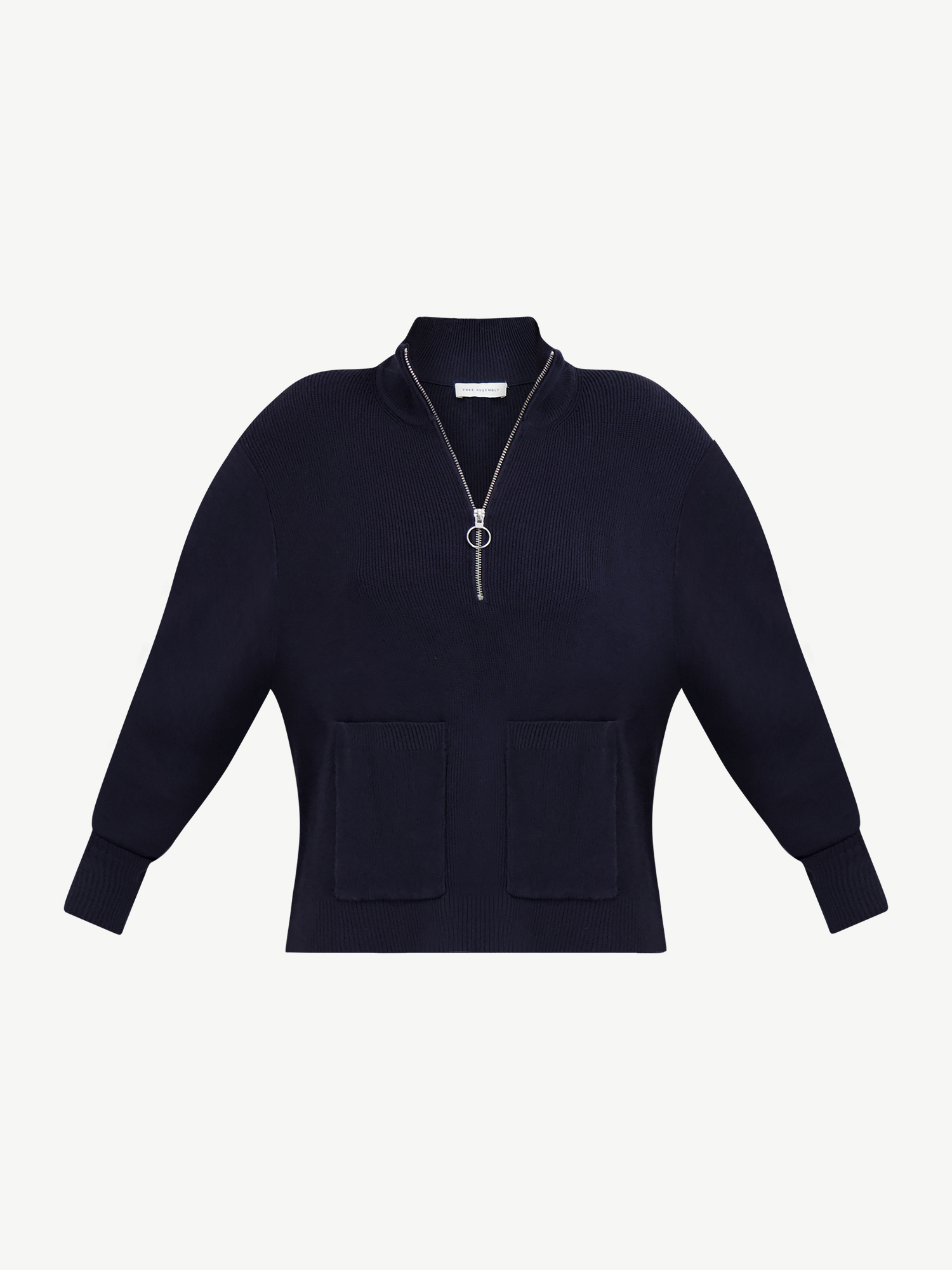 Free Assembly Women's Boxy Half-Zip Sweater - Walmart.com