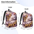 thumbnail image 4 of Xecao Warm Sunflower Sleeping Cat for Canvas College Laptop Backpack, Durable Rucksack Travel Notebook Bag School Backpack Book Bag for Men Women, 4 of 8