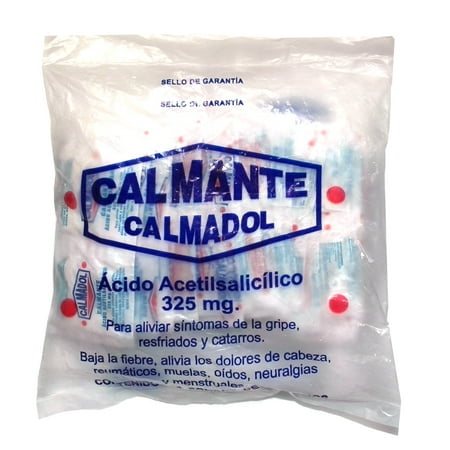 Calmadol Pain Reliever 100 envelopes - Calmante en Sobres (Pack of 18)