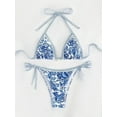 thumbnail image 2 of Top-kevin Women's Floral Printed Bathing Suit Halter Paisley Summer Swimsuit Bikinis Set, 2 of 12