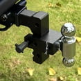 thumbnail image 5 of Adjustable Trailer Mount with 2" and 2-5/16" Ball, Fit 2 Inch Receiver, 6 Inch Drop/Rise Aluminum Hitch, 8000-12500 LBS, Heavy Duty Trailer Hitch for Truck, 5 of 11