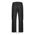 thumbnail image 3 of Cargo Pants for Men Tactical Hiking Pants Relax Fit Baggy Workout Track Pants Fall Multi-pocket Straight Leg Trousers, 3 of 5