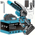 thumbnail image 2 of Mini Cordless Saw, 6-inch Handheld Chainsaw, Cordless Mini Electric Saw 6 Inches, Handheld Electric Chainsaw Suitable For Tree Pruning And Cutting, For Use In Yards, Homes, And Gardens., 2 of 5