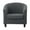 Dark Grey, variant on LKJYER Club Chair Slipcover 2-Piece Stretch Barrel Chair Slipcovers Tub Chair Slipcovers Soft Spandex Armchair Covers Swivel Chair Cover Sofa Cover Furniture Protector for Living Room