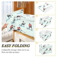 thumbnail image 2 of Yayeee Collapsible Cube Storage Bin with Lid Fabric Closet Decorative Basket with Handles, Ice Play, 2 of 7