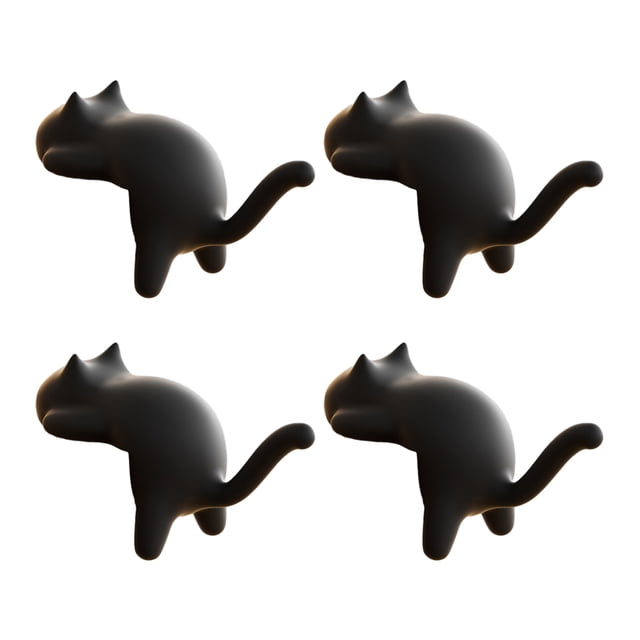 ganchos para escritorio con forma de gato, adhesivos sin taladro, para mochilas, con capacidad de hasta 5 kg, organizador para colgar bolsos, llaves y auriculares.
