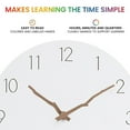 thumbnail image 3 of Light wooden wall clock wall clock art quartz watch home clock home decoration, 3 of 6
