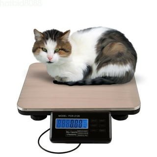 LFGKeng Newborn Kitten & Puppy Weight Scale, Multifunctional Digital Pet Scale, LCD Electronic Small Animal Food Scale, Weighing Max 33lbs, Tray