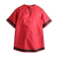 thumbnail image 5 of JOANKDMI Mens Medieval Tunic Shirt Short Sleeve Renaissance Viking Costume Lace-Up V-Neck Pirate Top Retro Peasant Blouse for Halloween LARP Cosplay Festival, S-5XL, 5 of 6