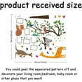 thumbnail image 2 of Colorful Animal Family Wall Stickers Tree with Hanging Photo Frames Peel and Stick Giraffe Tiger Kangaroo Decals for Nursery Kids Playroom Bedroom Living Room for DIY, 2 of 6