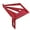 Red-Imperial, variant on Riousery 3D Multi-Angle Measuring Ruler Red Metric Woodworking Tool (4.41 x 3.11 x 3.23 inches / 11.2 x 7.9 x 8.2 cm) Precise Aluminum Alloy Carpenter Square Scribing & Layout Gauge