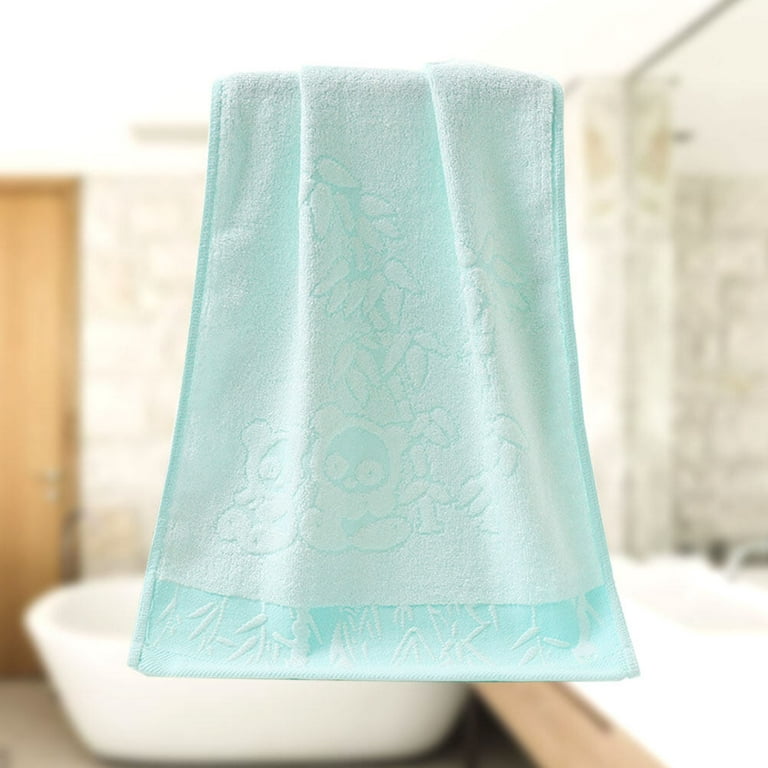 Home Bath Towel 100% Bamboo Fiber Fade-Resistant Super Soft and High Absorbent,2 Bath Towels,2 Hand Towels,2 Wash Clothes.Smoke Blue
