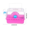 thumbnail image 3 of Cage à Hamster Bol Alimentaire Portable Maison Cage pour Petits Animaux, 3 of 8
