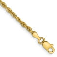 thumbnail image 2 of 10K Solid Yellow Gold 3.35mm Quadruple Rope Chain Bracelet, 2 of 3
