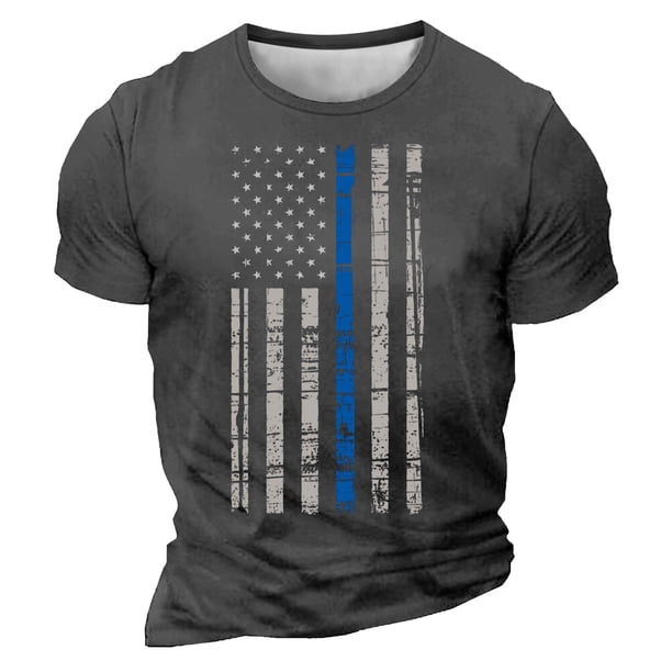Camisetas de Manga Larga para Hombres Imprimir Casual Cuello Redondo Camiseta de Manga Corta, Camisetas de Manga Larga para Hombres Algodón