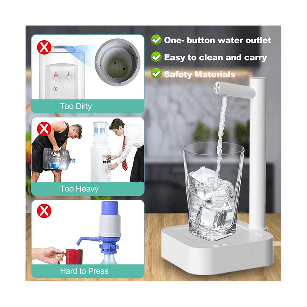 Qtmnekly Water Dispenser Intelligent 6 Levels Water Dispenser for 5