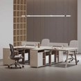 thumbnail image 3 of Studio Boss Office Desk Arts Design Fashion Professional Set Storage Computer Desk Tables Wooden Moveis Para Casa Furniture My Lux Decor Round, 3 of 14