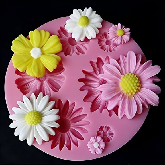 ACDANC 3D Flower Silicone Mold Fondant Cake Decorating Chocolate Sugarcraft Mould DIY