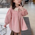 thumbnail image 2 of IROINNID Girls Summer Clothes Long-sleeved Clothing Summer Thin Knitted Dress 4T, 2 of 9