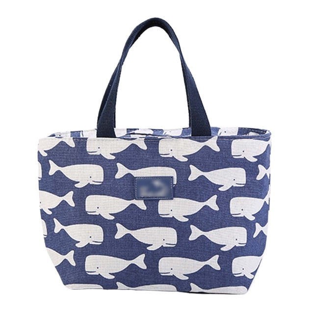 Bolsa de aislamiento portátil de lino de algodón de estilo nórdico bolsa de aislamiento de papel de aluminio almuerzo de estudiante con bolsa de arroz bolsa de hielo al por mayor