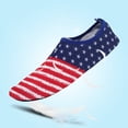 thumbnail image 6 of lnmuld Men Women USA Flag Water Shoes Non Aqua Socks for Pool Surf Yoga Color:Blue,Size:36, 6 of 9