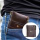 thumbnail image 5 of Carteras plegables suaves de cuero de PU para hombres monedero llavero cartera con cremallera con cadena, 5 of 5