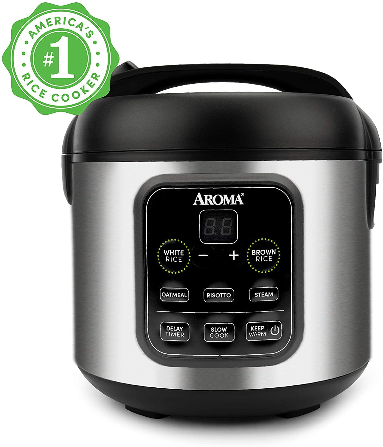 Details about   Aroma Stainless Steel Kitchen Food Steamer And Digital Rice Warmer Cooker 8 Cup 