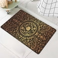 thumbnail image 6 of Diatomaceous Earth Bath Mat,Black Gold Flower Non-Slip Volume Super Absorbent Fast Drying for Bathroom Kitchen Door mat,Eco-Friendly Easy to Clean 16×24Inch (40 * 60cm), 6 of 6