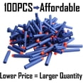 thumbnail image 2 of AMOSTING Refill Darts 100PCS Bullets Ammo Pack for Nerf N-Strike Elite Series – Blue, 2 of 3