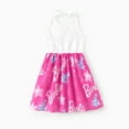 thumbnail image 5 of Barbie Toddler Girls Dresses Graphic Crew Neck Halter A Line Sundress Family Matching Sets Sizes 2-13, 5 of 12