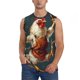 thumbnail image 1 of Balery Chef Chicken With Beer Bottles Camisetas sin mangas para hombre, absorbe la humedad y protege contra el mal olor.-Small, 1 of 7