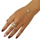 thumbnail image 3 of Pulsera con anillo de dedo bohemio, pulsera con cadena y borlas, pulsera con anillo, 3 of 4