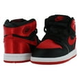 thumbnail image 2 of Toddler's Jordan 1 Retro High OG "Satin Bred" Blk/U Red-Wht (FD5305 061) - 8, 2 of 4