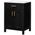 thumbnail image 4 of 24.2x18.5x34-inch Bathroom Vanity with Adjustable Interior Shelf for Flexible Storage, 4 of 7