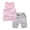 Pink, variant on TOWED22 Toddler Boys 2 PCS Tank Top and Shorts Set Cotton Sleeveless Shirts and Shorts Summer Outfits(Grey,2-3 Y)