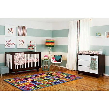 Fun Rugs Fun Time Numbers and Letters Rectangle Rug, Multi-Color