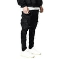 thumbnail image 3 of Seyurigaoka Men Middle-Waist Pants, Side Pockets Slimming Casual Party Street Pleated Trousers, 3 of 5