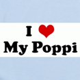 thumbnail image 2 of CafePress - I Love My Poppi Infant Bodysuit - Baby Light Bodysuit, Size Newborn - 24 Months, 2 of 4
