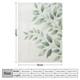 thumbnail image 4 of Orinice Green Leaves Warm Lightweight Blanket Soft Fleece Throw Blanket for All Seasons - Excellent Hand Feel, Living Room Sofa Decor, Cow Gifts - Multiple Sizes Available 60x80in, 4 of 6