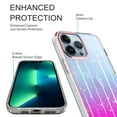 thumbnail image 2 of Rosebono For iPhone 13 Pro Max Case, Bling Glitter Sparkle Laser Pink Ultra Transparent Fashion Cute Colorful Skin Cover ShockProof Case for iPhone 13 Pro Max, 2 of 5