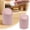 Pink, variant on Mini Can with Lid, Small Table Top Covered Waste Basket, Desktop Garbage Cans with Swing Lid Tiny Countertop Garbage Bin Small Table Top Waste Basket for Office
