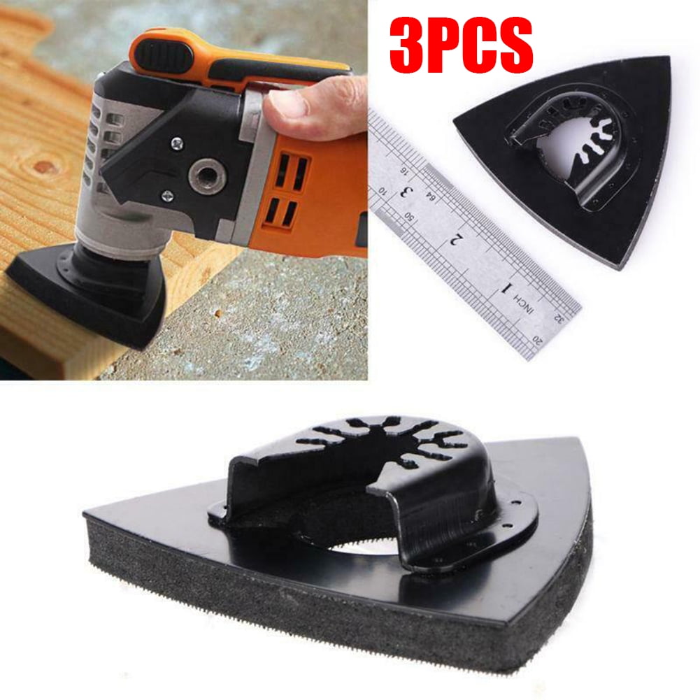 Pro Triangular Oscillating Tool Sanding Pad Quick Release Fit For Multi Tool